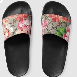 Gucci floral slides